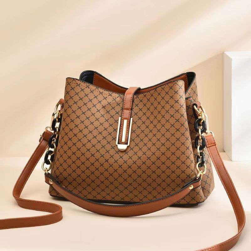 Elegant Women’s PU Leather Bucket Handbag