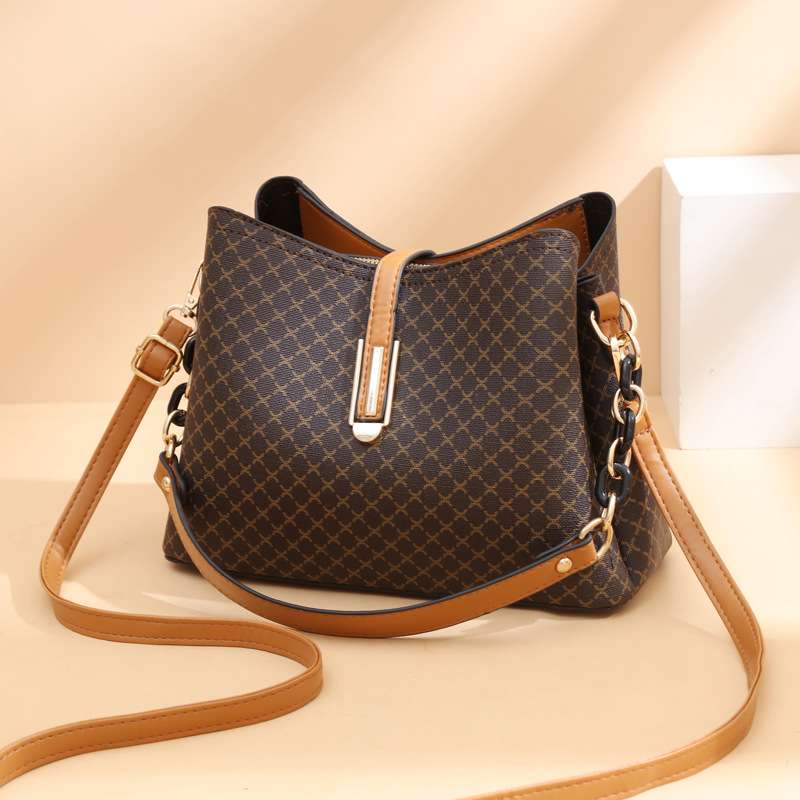 Elegant Women’s PU Leather Bucket Handbag