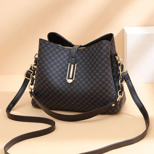 Elegant Women’s PU Leather Bucket Handbag