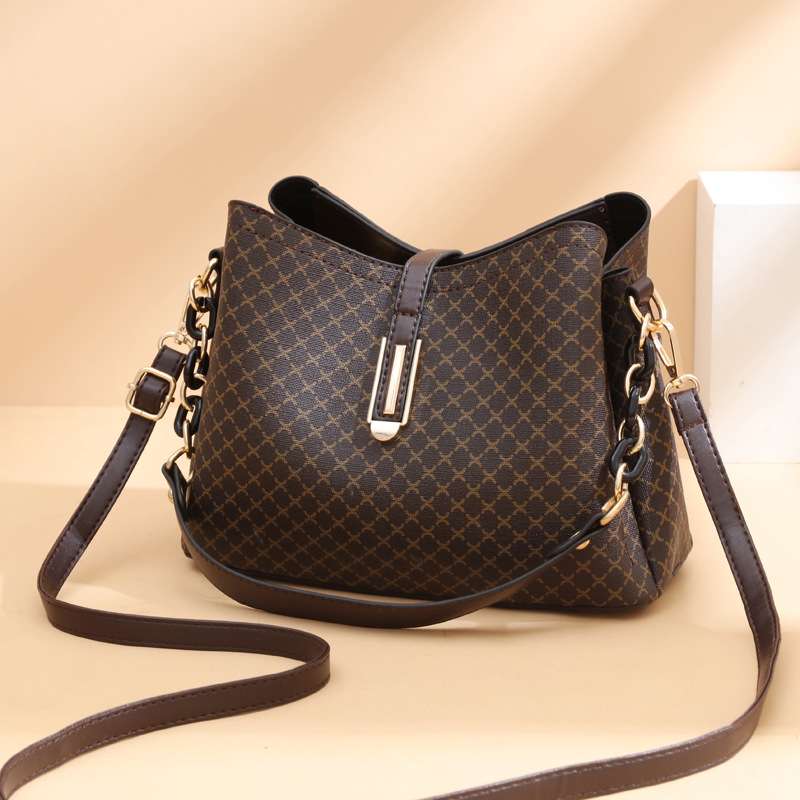 Elegant Women’s PU Leather Bucket Handbag