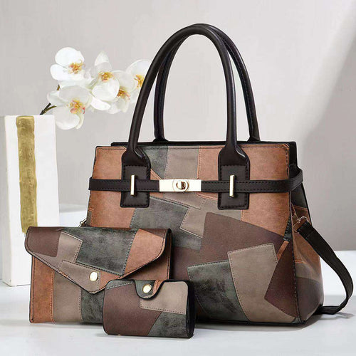 3-in-1 Luxury Handbag Set – Large Capacity Women’s Shoulder & Crossbody Bag Combo