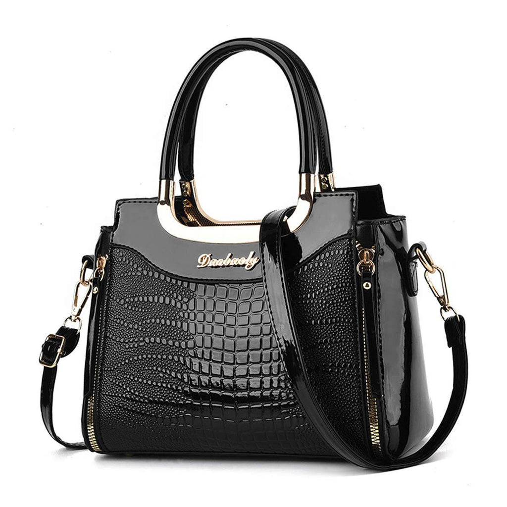 Luxury Crocodile Pattern Handbag – Elegant Women’s Shoulder & Crossbody Bag