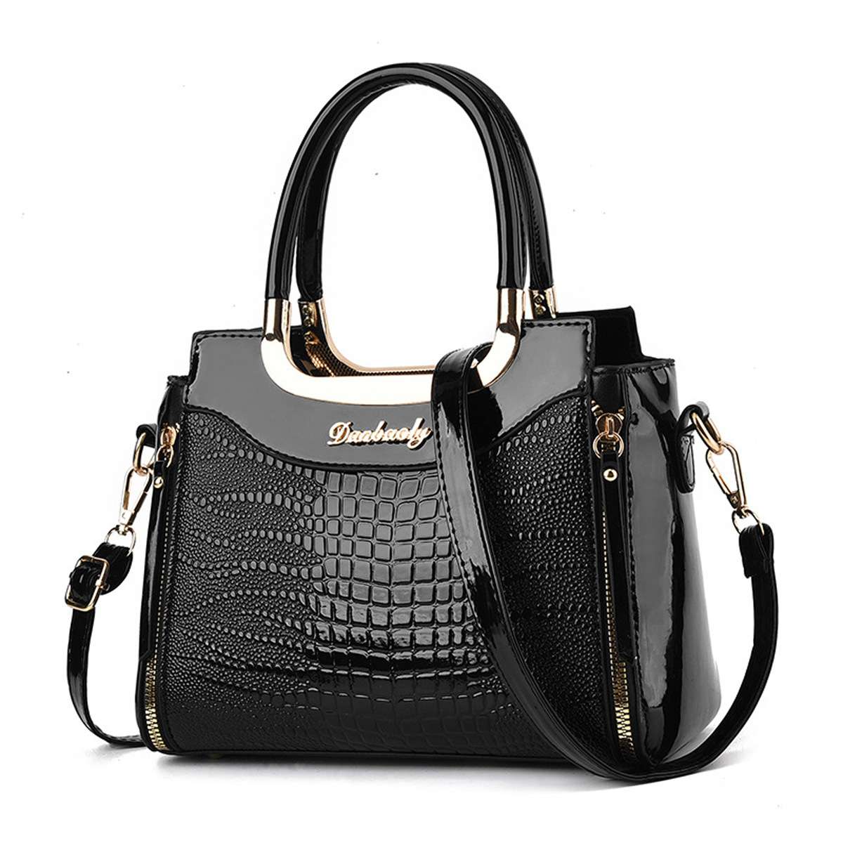 Luxury Crocodile Pattern Handbag – Elegant Women’s Shoulder & Crossbody Bag