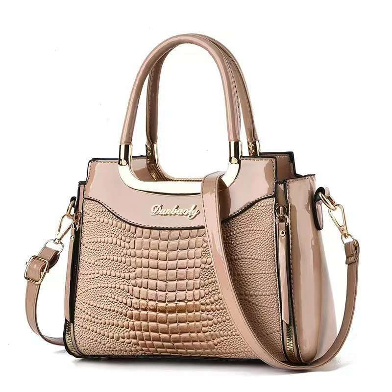 Luxury Crocodile Pattern Handbag – Elegant Women’s Shoulder & Crossbody Bag